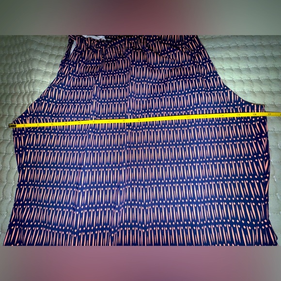 Ellie Kai Blue/coral Geometric Print Halter Tie Sleeveless dress size 4 EUC - Picture 9 of 11